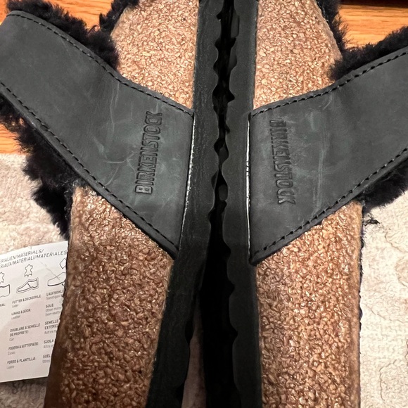 Birkenstock (R $169) Shearling Slide Sandel NWT - Picture 5 of 8